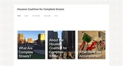 Desktop Screenshot of houstoncompletestreets.org